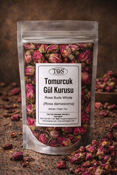 TOS The Organic Spices Tomurcuk Gül Kurusu 50 gr (1. KALİTE) Rosa Damascena /...