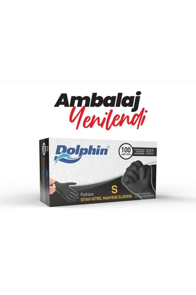 Anil Professional Cosmetics Nitril Siyah Eldivan (S) 100’Lü