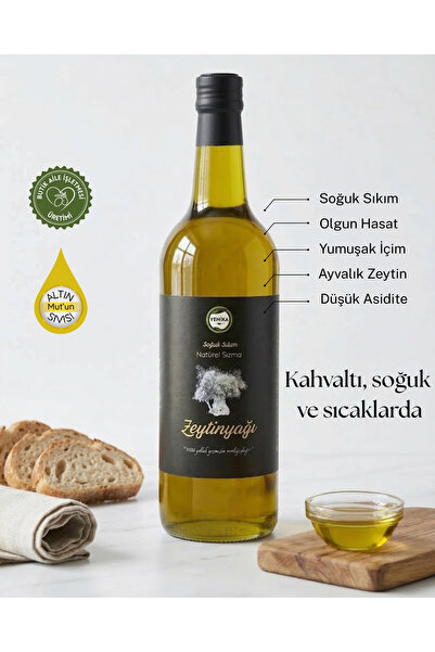 Mut Yenika Soğuk Sıkım Natürel Sızma Zeytinyağı (Olgun Hasat Yumuşak İçim) 75...