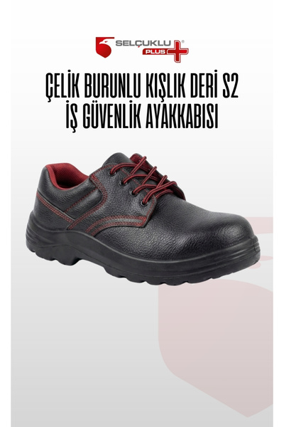 Selçuklu Plus Pars HCS 110 S2 Çelik Burunlu Kaymaz Antistatik Deri İş Güvenli...
