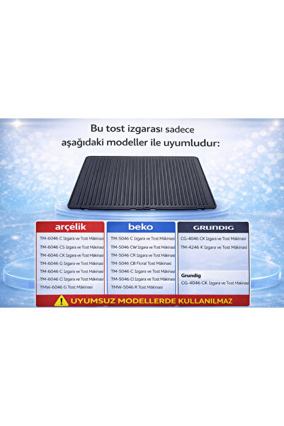 Arçelik Tm - 6046 Cs Grill and Toaster One Piece