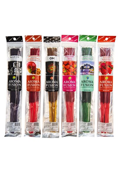 Great Fast Doğal Organik Çubuk Tütsü 90 Adet Çubuk Tütsü 6 Aroma 30 Cm Oda Ko...