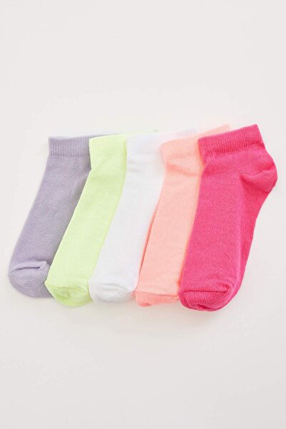 DeFacto 5-пакетни къси чорапи за момичета N1855A620SP