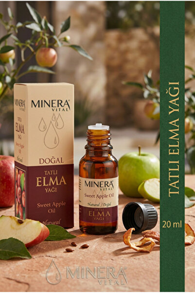 MİNERA VİTAL Tatlı Elma Yağı 20 ml (Pyrus Malus) Damlalıklı Cam Şişe