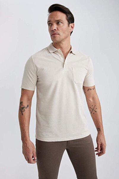 DeFacto Regular Fit Cotton Short Sleeve Polo T-Shirt X7133Az23Sm