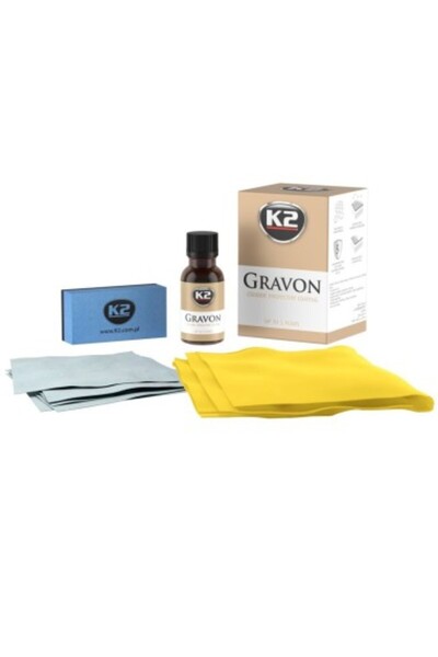 K2 Set de protecție ceramică GRAVON cu lavetă, șervețele umede și aplicator, ...