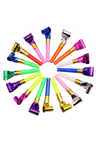 Flippy Set of 6 Blowers, Flippy, for Party, Birthday Theme, 8 cm, Multicolored