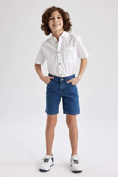DeFacto Boys Basic Straight Jean Shorts Z5739A623Sm