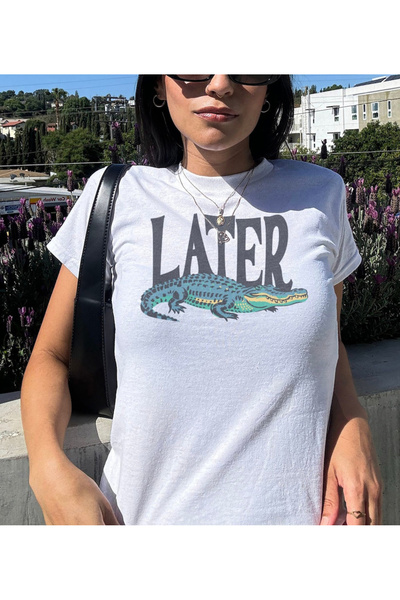 SVART WEAR Later-Gator Printed Stretch Fabric Body T-Shirt