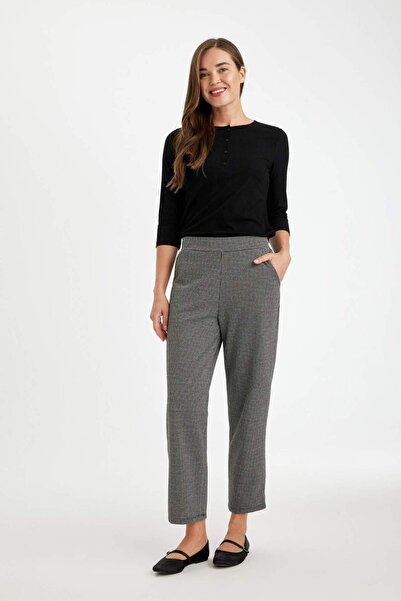 DeFacto Kazayağı cu model șnur în talie Relax Fit pantaloni jogger Pantaloni ...