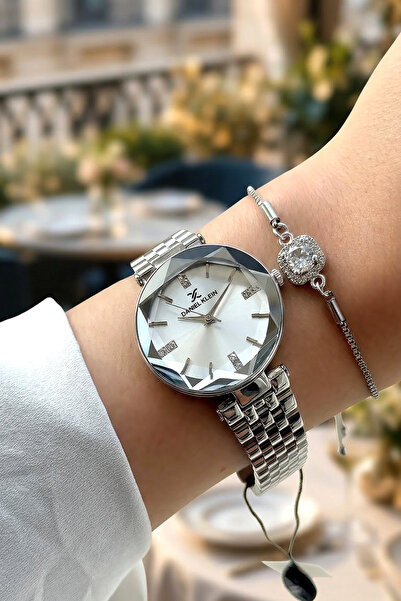 Daniel Klein %100 Orijinal Çelik Kordon Zarif Şık Minimalist Tasarım Gümüş Re...