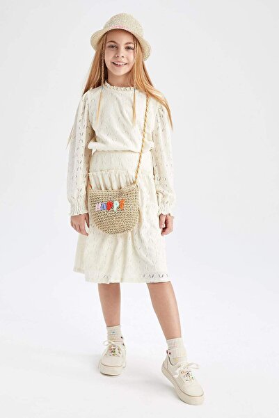 DeFacto Girl's Stretchy Waist Skirt Z5909A623Sp