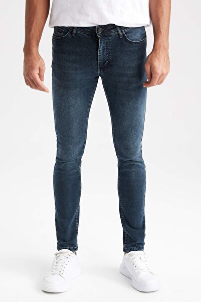 DeFacto Super Skinny Extra Slim Fit Normální pas Extra úzké nohavice Jean Pan...