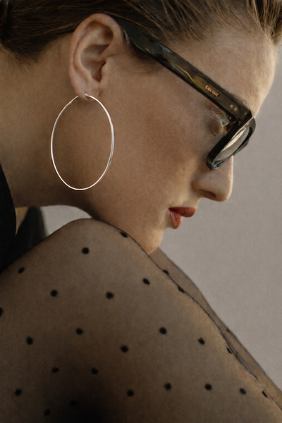 BALVORA VENTO KADIN ÇELİK HALKA KÜPE RENK ATMAZ