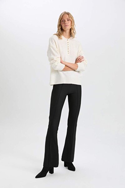 DeFacto evazat Y talie înaltă Pantaloni Leggings X3148AZ22WN