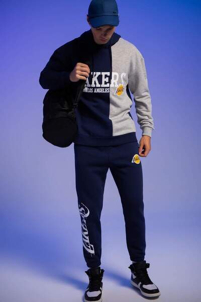 DeFacto Defactofit Nba Los Angeles Lakers Regular Fit Pocketed Waist Elastici...