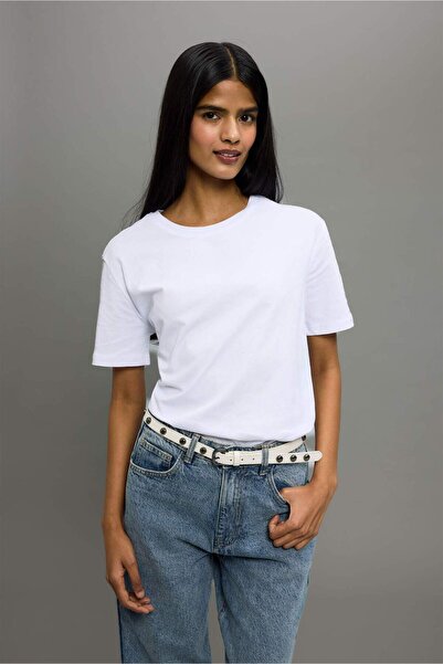 DeFacto Μπλουζάκι με κοντό μανίκι με κανονική εφαρμογή 100% βαμβάκι W9584AZ22SM