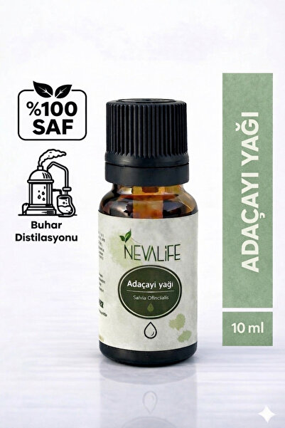 NevaLife Adaçayı Yağı – %100 Saf – Buhar Distilasyonu – 10 ml