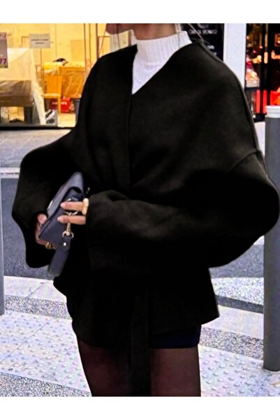 PENGORA Дълго дамско палто с колан, копчета на ръкавите и колан, водоустойчив...