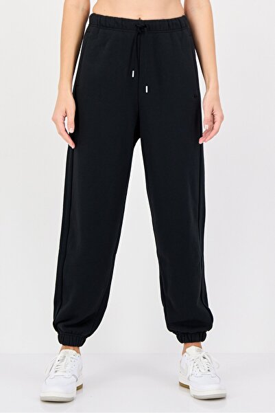 adidas Women Sportswear Fit Embroidered Logo Outdoor Sweatpants, Black