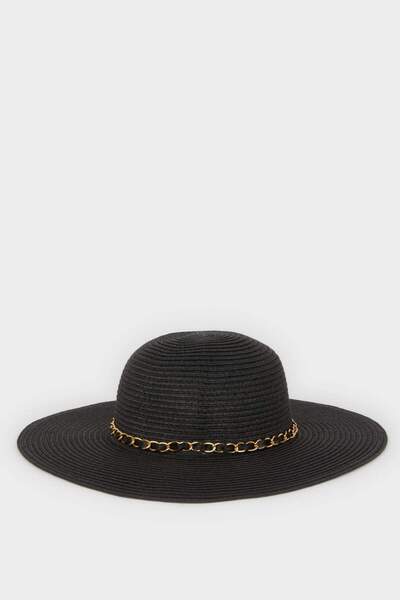 DeFacto Women's Chain Detail Straw Hat M8834Az21Sm