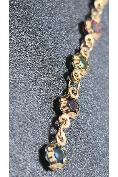 stainles steel قلادة من الفولاذ المقاوم للصدأ مع أحجار ملونة