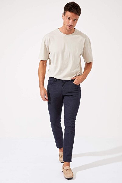 DeFacto بنطال مرن وقابل للتناسب من الصوف ذو مظهر نحيف R7382AZ20WN