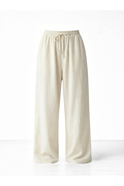 Retrobird بنطلون فضفاض بتصميم مريح للنساء بلون إكرو