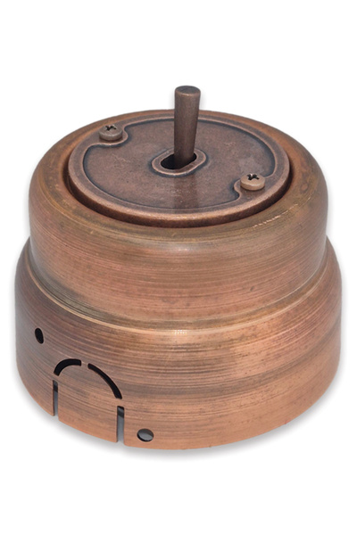 FLAŞ SPOT CELSUS Antik Bakır Loft Retro Sıva Üstü Lamba Anahtarı