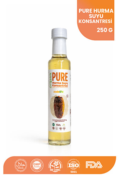 zadelife Organik Hurma Suyu Konsantresi Fda Onaylı 250 ml