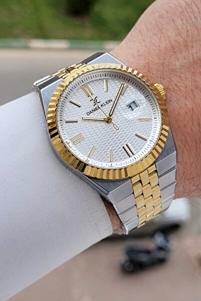 Daniel Klein Gold Gray Color Adjustable Cord 41 mm Men's Wristwatch