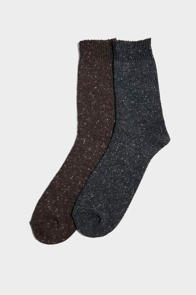 DeFacto Мъжки 2-пакет вълнени зимни чорапи H1504AXNS