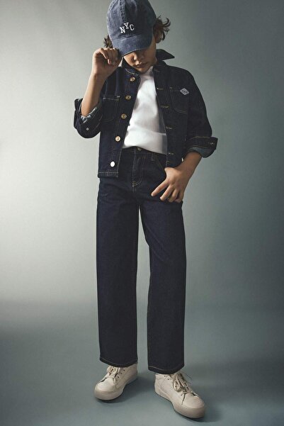 DeFacto Αγορίστικο τζιν παντελόνι με ίσια γραμμή και εφαρμογή barrel fit G438...