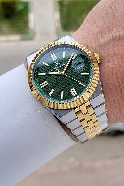 Daniel Klein Kadranı Yeşil Kordonu Gold Gümüş Renk 5 ATM Hediye Paketli 41 mm...