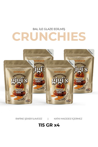 Peanut Butter Cake Bal ile Glaze Edilmiş Crunchie Karışım 4'lü Paket