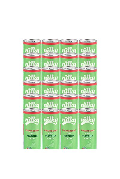 NİLKY Yulaf Sütlü Çilekli Matcha Latte 24x250 ml