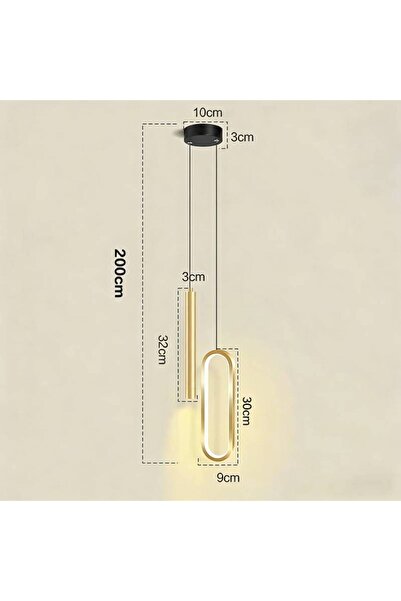 Choice1 3 مصابيح LED ذهبية اللون على شكل مصباح معلق نورديك، مصابيح إضاءة داخل...