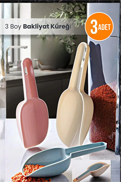 Orvila 3 Boy Baharat Bakliyat Erzak Un Çay Şeker Ve Jumbo Boy Deterjan Küreği