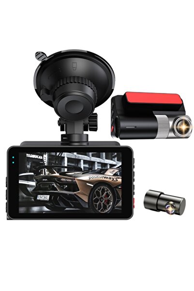 PYKA HOME SHOP Camera Auto De Bord + de Spate, DVR, 4K/1080P, Night Vision, I...