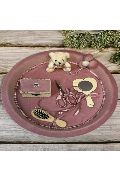 Hainute Magice Tăviță moț | Tăvițe moț de catifea Baby in Dust Pink