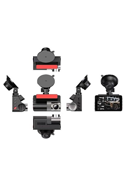 PYKA HOME SHOP Camera Auto De Bord + de Spate, DVR, 4K/1080P, Night Vision, Inregistrare In Bucla