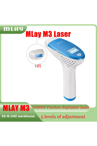 KINSEI BEAUTY جهاز إزالة الشعر بالليزر بتقنية IPL، أبيض/أزرق، ليزر M3