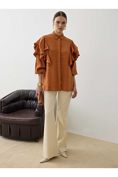 Refka Košulja kragna Tunika sa detaljima u obliku zamašnjaka - Pločica -