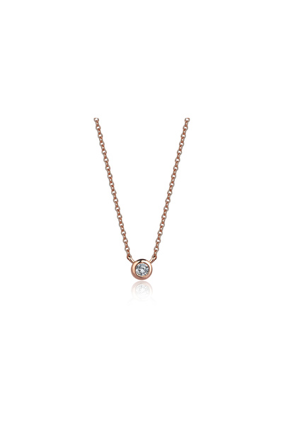 Reis Kuyumculuk Mini Tek Taş Pırlanta Kolye