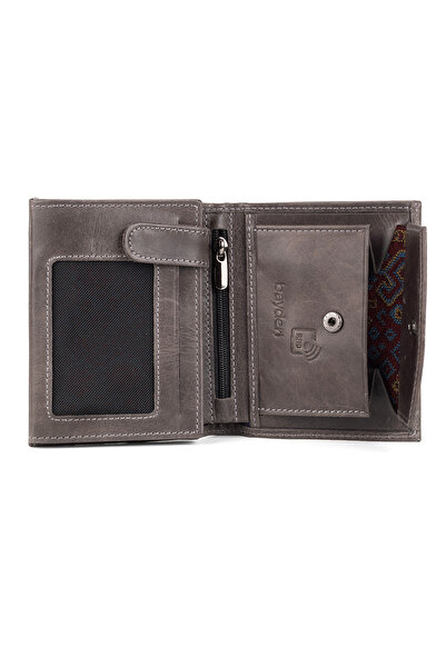 BAYDERİ Denis Genuine Leather Men's Wallet