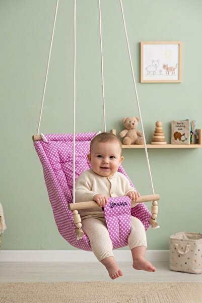 Svava Rüya Ahşap Bebek Hamak Ev Tipi Tavan Salıncak