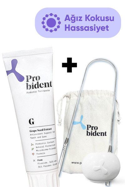 Probident Aktif Probiyotik Doğal Florürsüz Üzüm Çekirdeği Özüt Ilaveli Diş Ma...