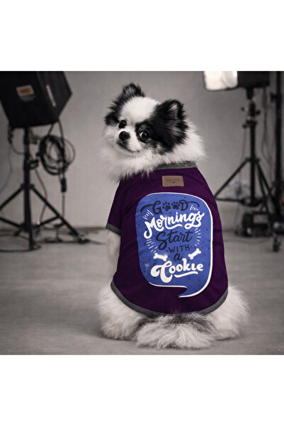 Alphadog Cookie Purple Köpek Kıyafeti T-shirt