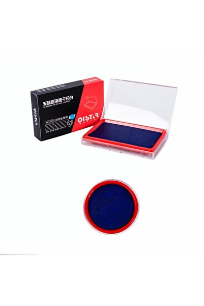 Profisher Stampa Mürekkep Baskı Pedi 10cmx7cm Siyah Mavi ve Kırmızı Lacivert