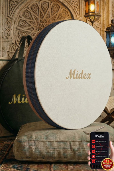 Midex BR-410 Kaliteli Bendir Def Akort Ayarlı EL Tutma Oyuklu Çantalı